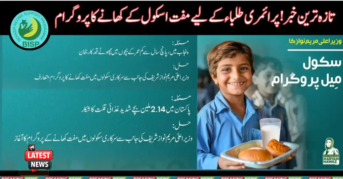 Latest News! Free School Meal Program For Primary Students 2025