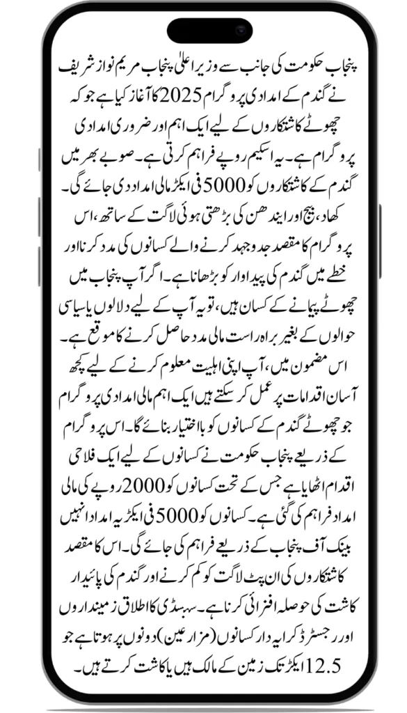 Punjab Wheat Farmer Support Relief 2025 How to Claim 5,000 Per Acre Subsidy & Who Qualifies